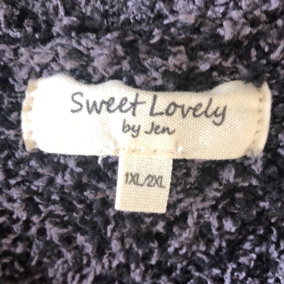 Black and grey cocoon cardigan - Picture 5 of 5